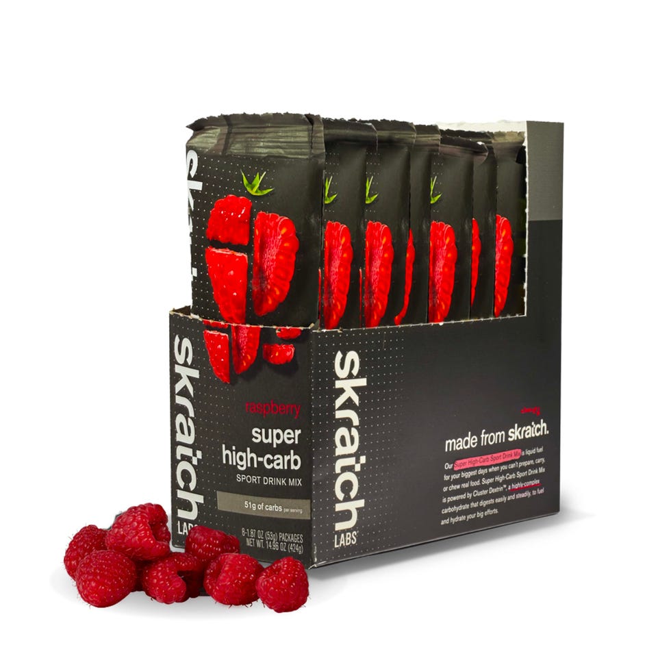 Gói bột Skratch Super High Carb vị Raspberry
