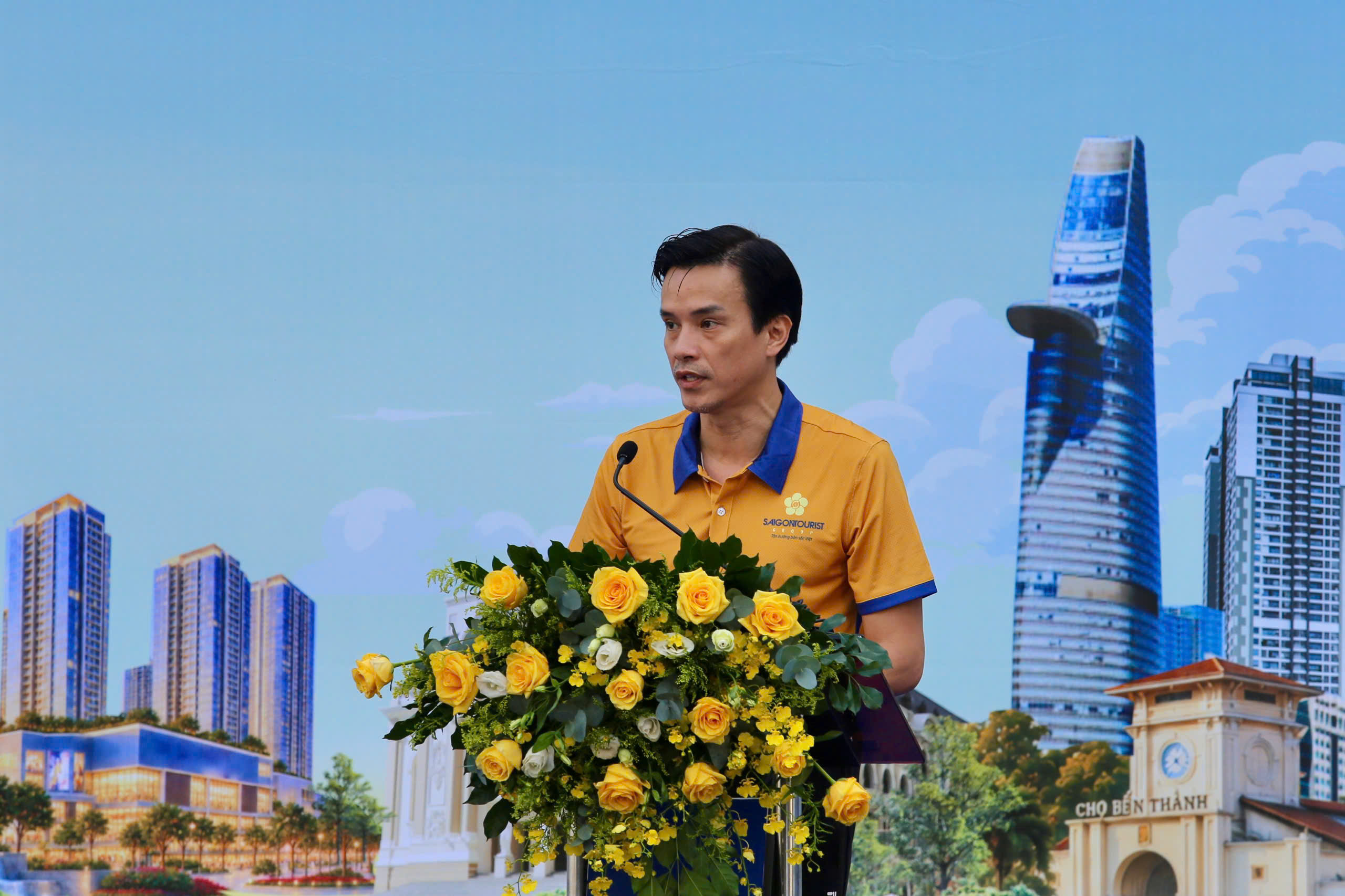 Ông Nguyễn Nam Nhân phát biểu tại lễ khai mạc