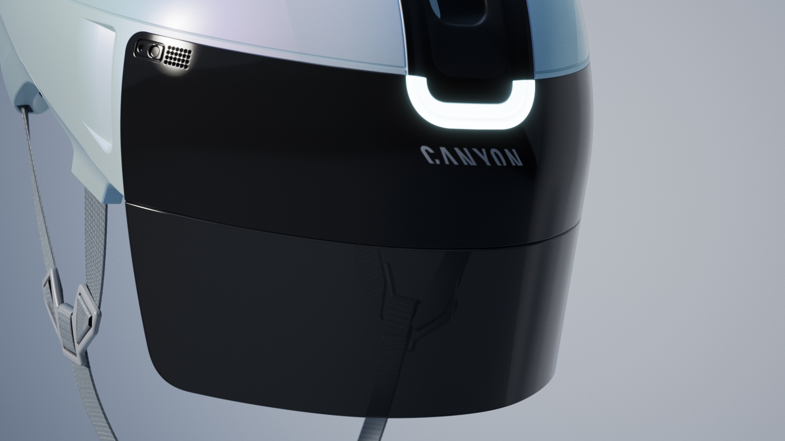 Mũ Stingr Smart với kính hiển thị HUD có thể thu gọn